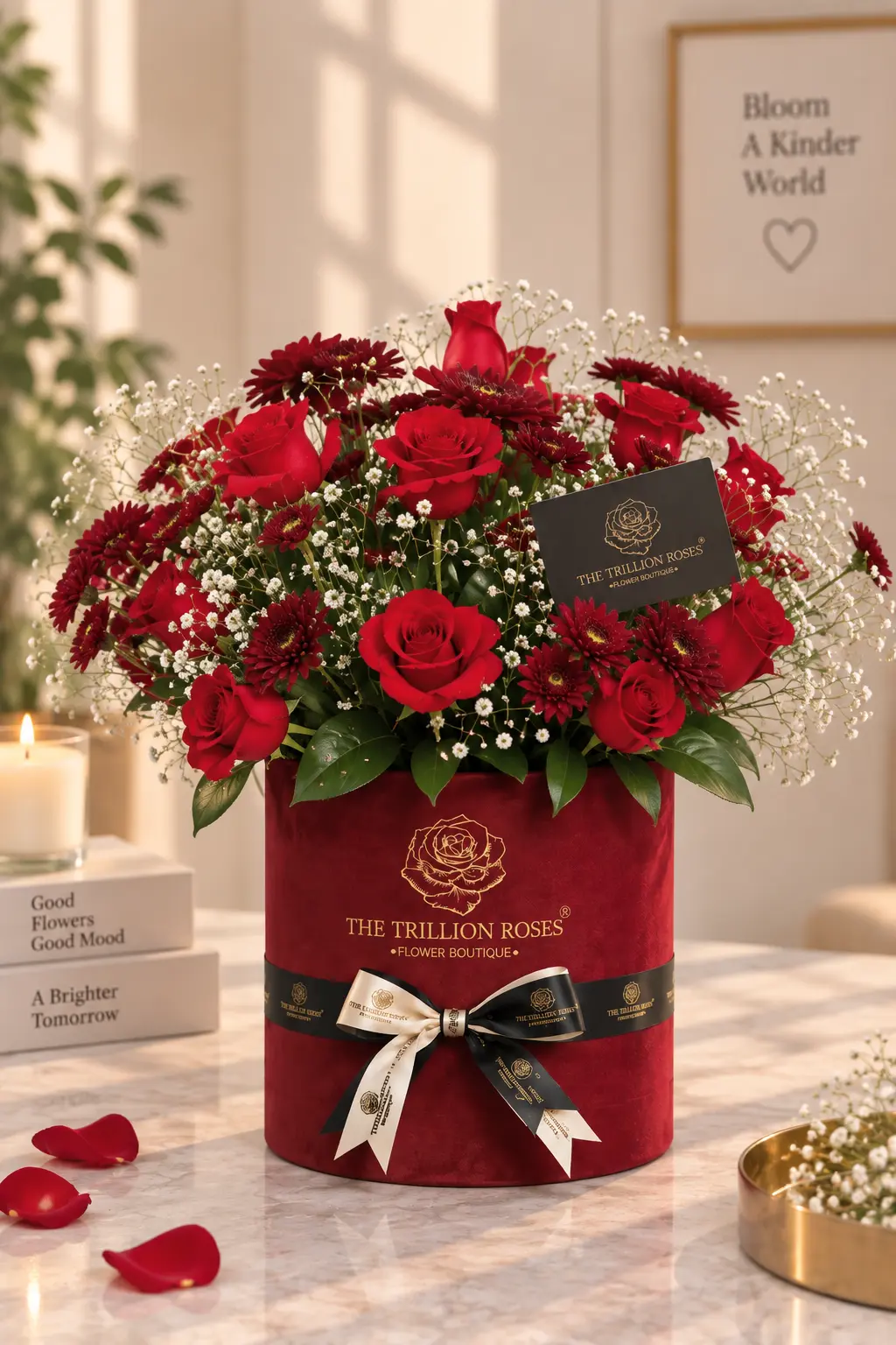 Crimson Romance — Red Floral Box view 0