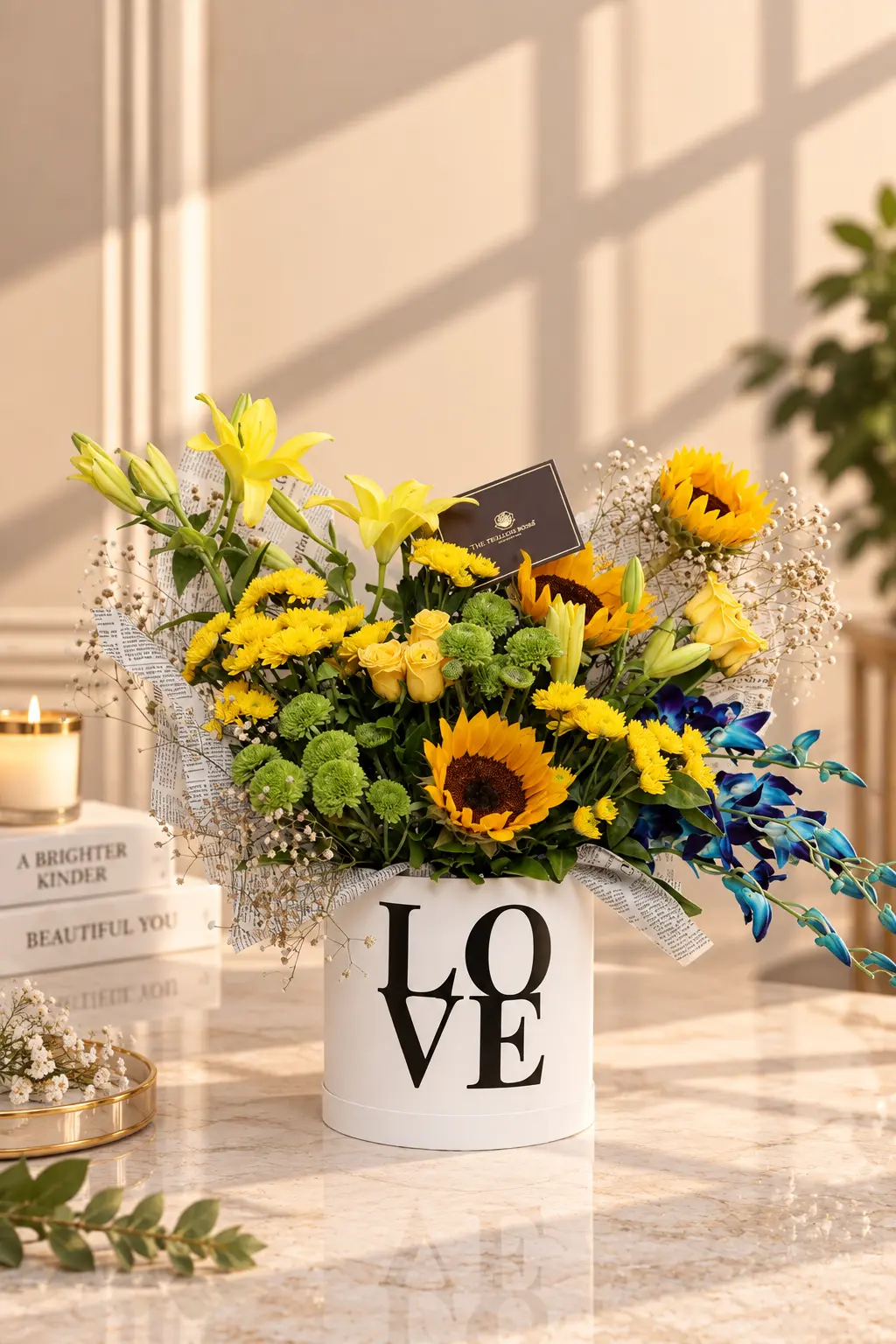 Love in Full Bloom — Sunflowers & Lilies view 0