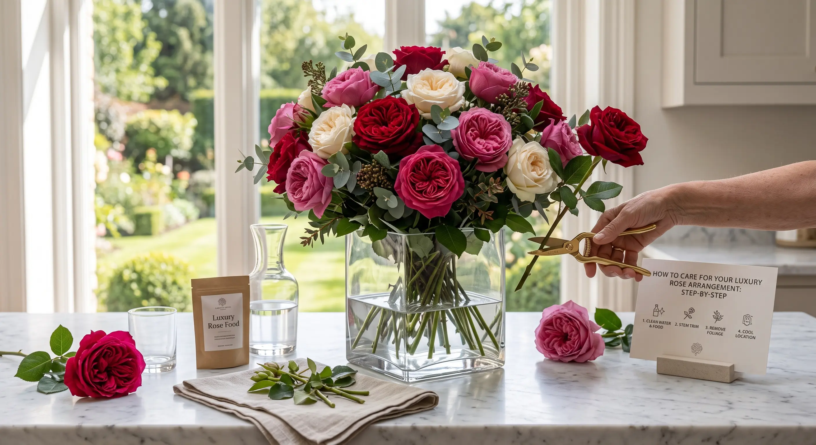How to Care for Your Luxury Rose Arrangement