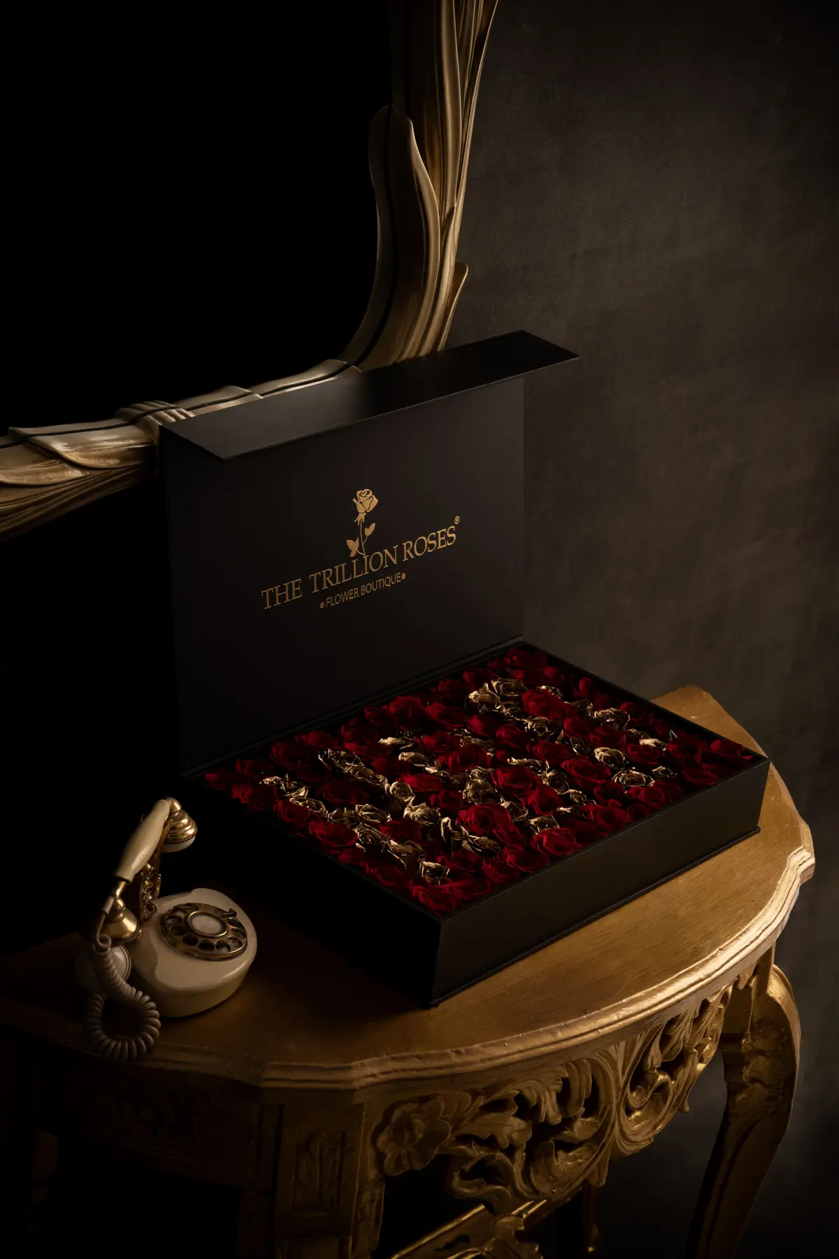 Bed Of Roses Black Box - Red