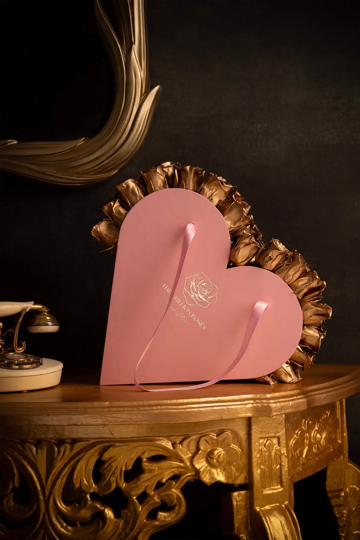 Pink Hanging Heart Box view 1