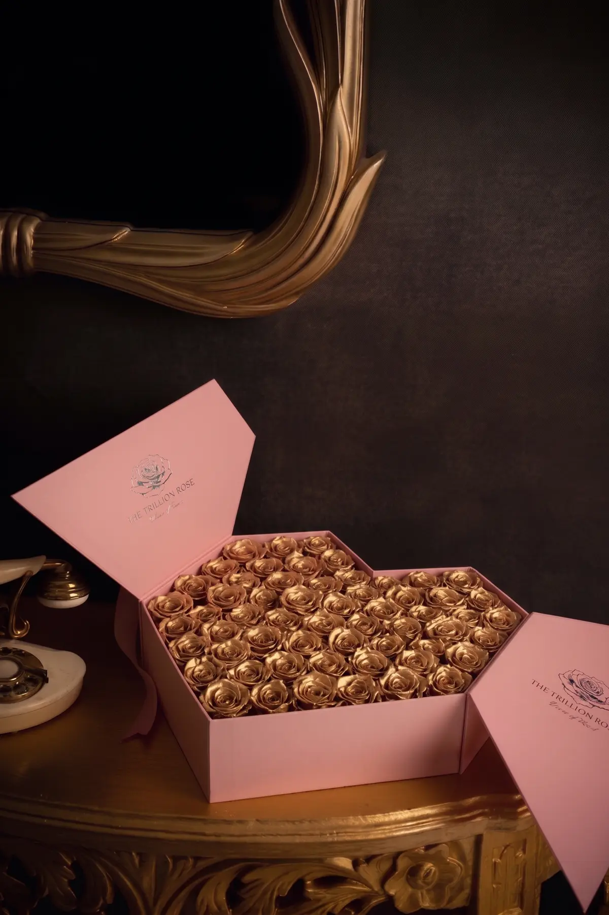 Pink Heart Flap Box view 1