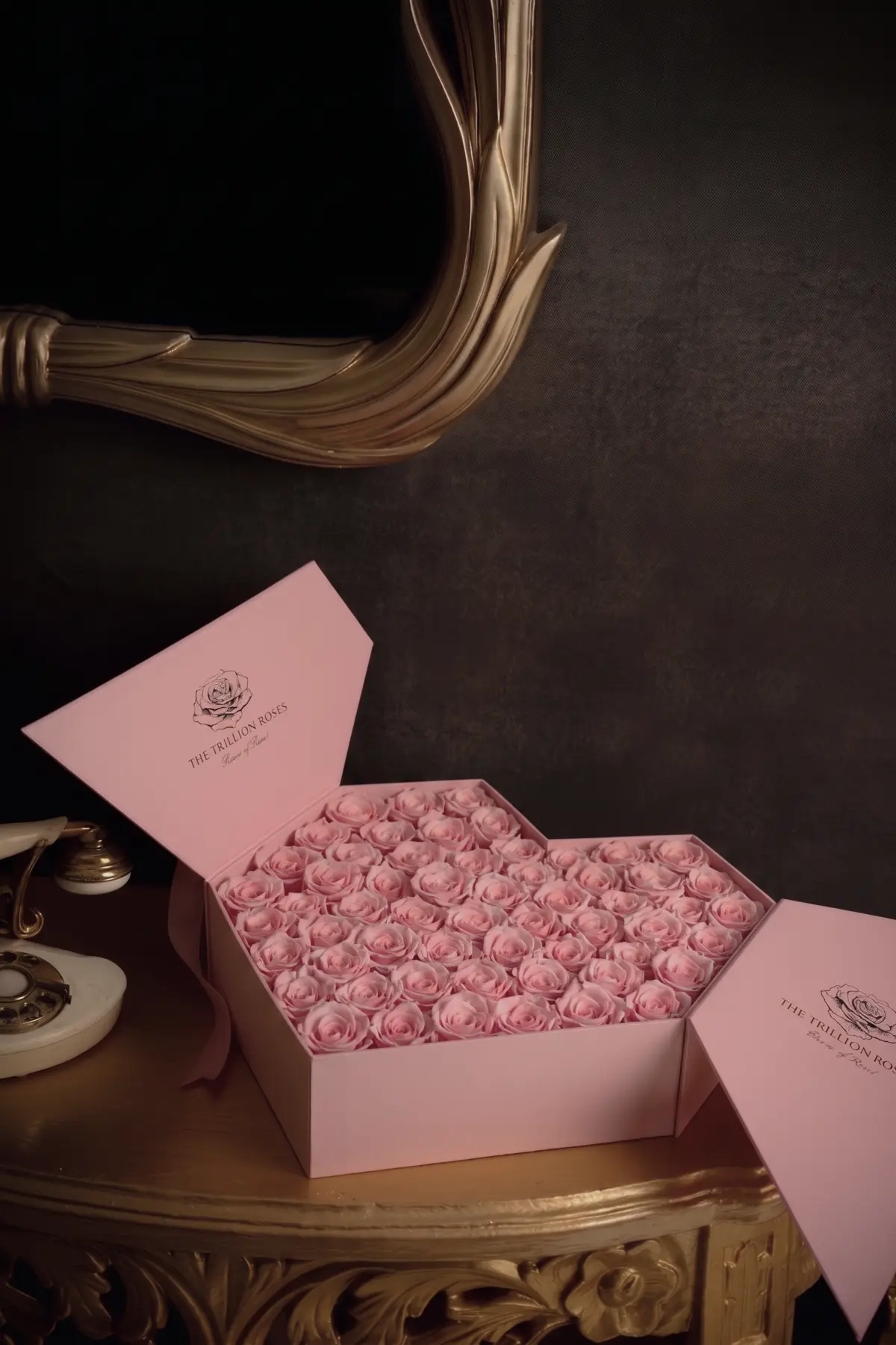 Pink Heart Flap Box view 3